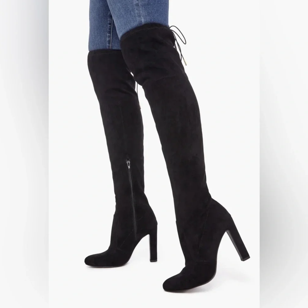 Black Thigh High Boots NEW!